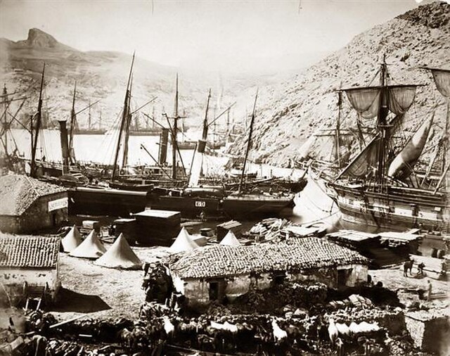 Cossack Bay, Balaclava. Photo: Roger Fenton c. 1855.