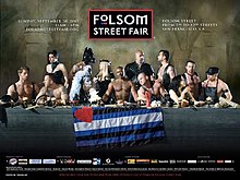 The official poster for the 2007 Folsom Street Fair Folsom Street Fair Last Supper Poster.jpeg