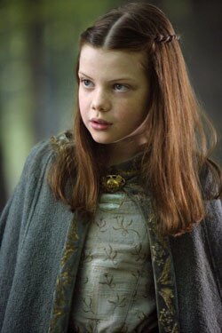 Georgie Henley as Lucy in the 2008 film, The Chronicles of Narnia: Prince Caspian.