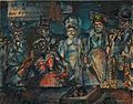 Georges Rouault, 1905, Jeu de massacre (Slaughter), (Forains, Cabotins, Pitres), (La noce à Nini patte en l'air), watercolor, gouache, India ink and pastel on paper, 53 x 67 cm, Centre Georges Pompidou, Paris