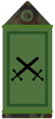 Irish Army commandant's subdued rank slide