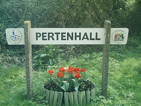 Pertenhall village sign 1951