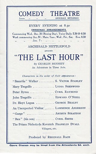 <i>The Last Hour</i> (play) 1928 play