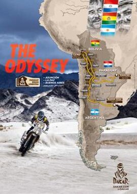 2017 Dakar route