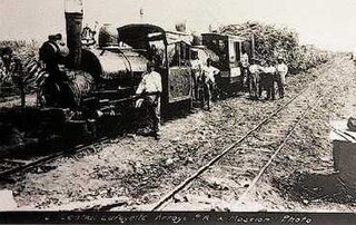 An early sugar cane railway on Puerto Rico