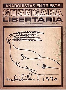 Cover of the Winter 1990 issue of Guangara Libertaria. Guangara Libertaria cover.jpg