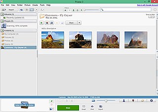 Picasa Former image organizer and image viewer by Google