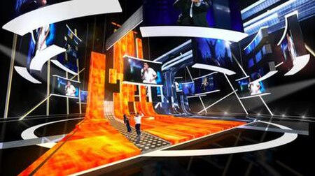 The stage design of the contest