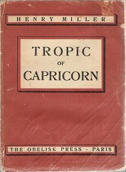 <i>Tropic of Capricorn</i> (novel) novel by Henry Miller