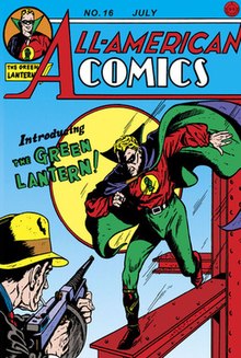 All-American Comics #16 (July 1940), cover art by Sheldon Moldoff. All-American Comics 16.jpg