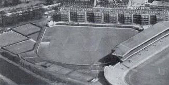 Aerial view of the cricket ground