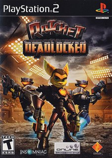 <i>Ratchet: Deadlocked</i> 2005 action platform game