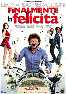 <i>Finalmente la felicità</i> 2011 Italian film