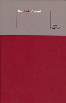 Helen Garner - Chelik hissi - 2001.jpeg-ning Picador qog'ozli qog'ozining skanerlangan muqovasi