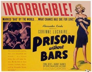 <i>Prison Without Bars</i> 1938 British film