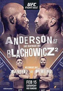 UFC Fight Night: Anderson vs. Błachowicz 2 UFC mixed martial arts event in 2020