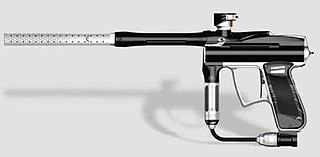 Angel (paintball gun) electropneumatic paintball marker