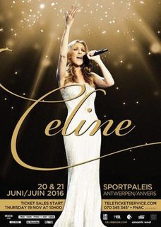 Summer Tour 2016 2016 concert tour by Celine Dion