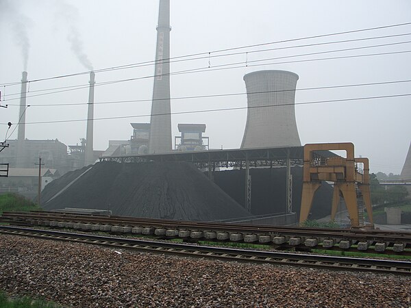 A coal-fired power station in China