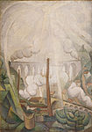El sol atravesando la niebla, 1913, 83,5 × 59 cm.  Museo Dolores Olmedo