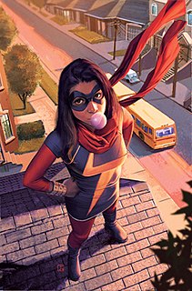 Kamala Khan fictional superheroine in Marvel Comics