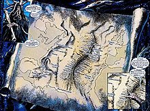 Map of Atlantis from Aquaman: Sword of Atlantis #42 (March 2007), art by Ricardo Villagran. Mapofatlantisdcu0.jpg