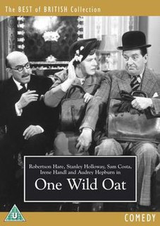 <i>One Wild Oat</i> 1951 film by Jack Buchanan, Charles Saunders