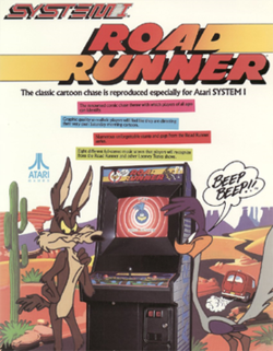 Arcade flyer of Road Runner.