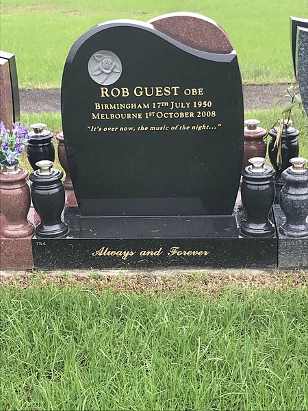 Guest's grave at Macquarie Park