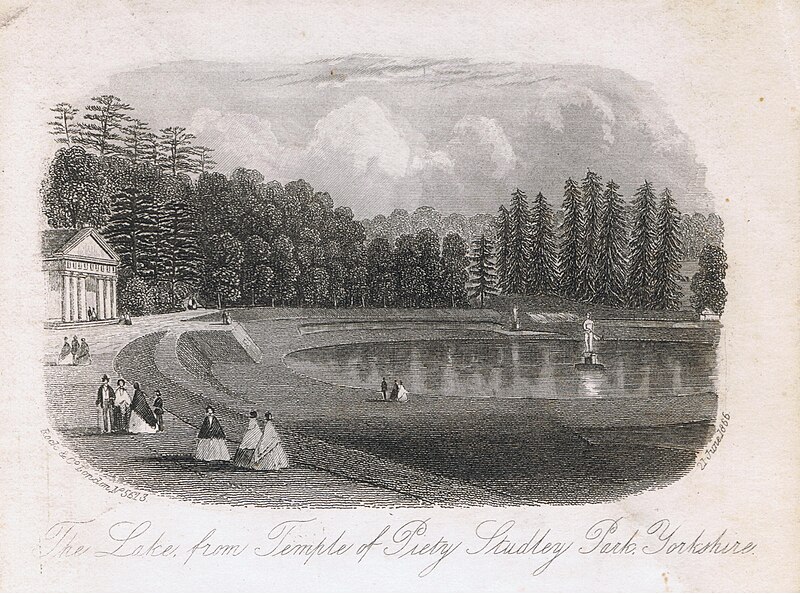 File:The Lake, from Temple of Piety, Studley Park, Yorkshire. Published 21 June 1866.jpg