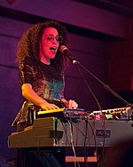 Xenia Rubinos performing at The Haunt in Ithaca, NY, 2017