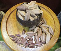 Pili nuts (unshelled and roasted) Bicol Region Pili Nuts3.jpg