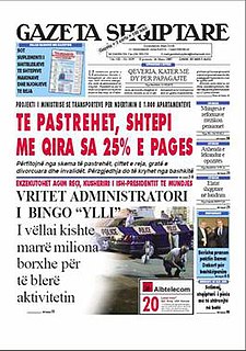 <i>Gazeta Shqiptare</i> Newspaper in Albania