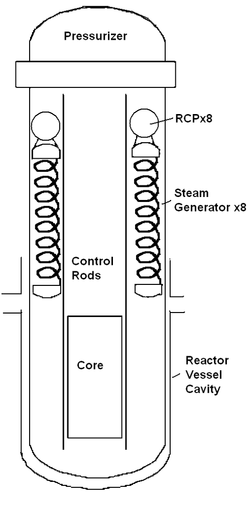 The IRIS pressure vessel and systems contained within it Iris core.PNG