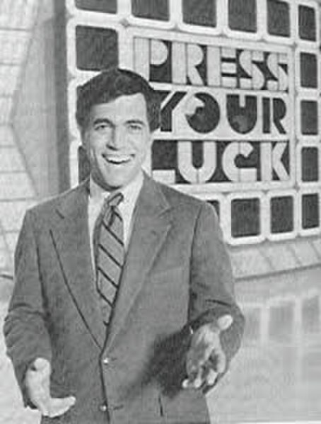 Peter Tomarken, seen here on the set of the May 1983 pilot, was the original host of Press Your Luck.