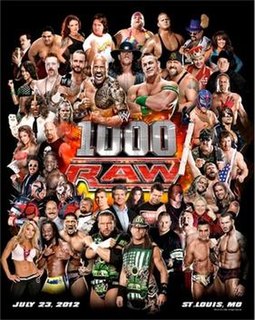 <span class="mw-page-title-main">WWE Raw 1000</span> 2012 professional wrestling television special