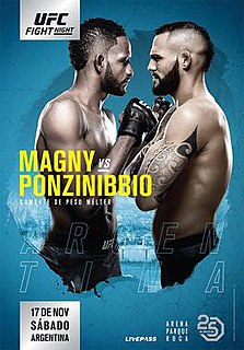 UFC Fight Night: Magny vs. Ponzinibbio UFC mixed martial arts event in 2018