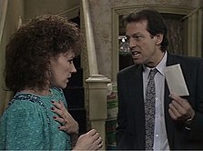 30.1 million viewers watched Den serve Angie divorce papers (Christmas 1986). Den Ange Divorce.jpg