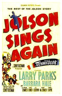 <i>Jolson Sings Again</i> 1949 film by Henry Levin