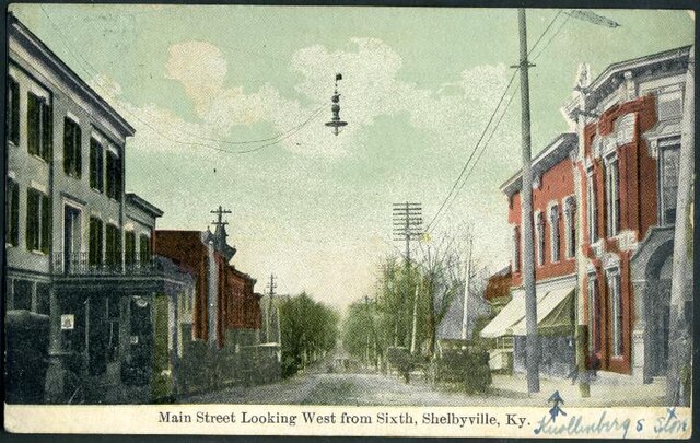 A 1910 illustration of Main Street
