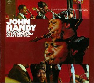 <i>Recorded Live at the Monterey Jazz Festival</i> live album by John Handy