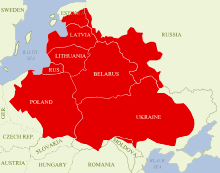 The Commonwealth at its maximum extent Polish-Lithuanian Commonwealth at its maximum extent.svg