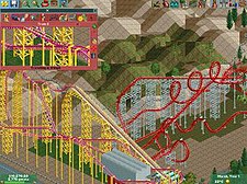 The first two games used this isometric viewpoint. Shown is X and Viper at Six Flags Magic Mountain in RollerCoaster Tycoon 2. Rct2 magicmountain.jpg