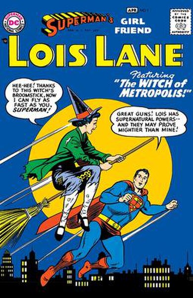 Cover of Superman's Girl Friend, Lois Lane #1, art by Curt Swan and Stan Kaye.