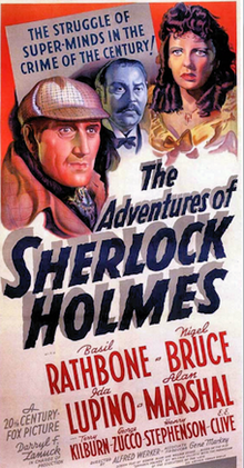 The Adventures of Sherlock Holmes - 1939- Poster.png