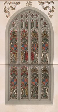 An armorial window for the House of Lords.