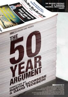 <i>The 50 Year Argument</i> 2014 film directed by Martin Scorsese