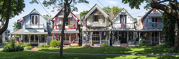 Gingerbread cottages at Wesleyan Grove, Oak Bluffs