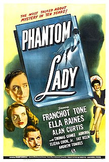 <i>Phantom Lady</i> (film) 1944 film by Robert Siodmak