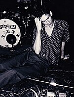 Zabrecky in 1992 at Al's Bar in Los Angeles